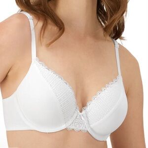 Maidenform Comfort Devotion Convertible Underwire Bra Full Coverage 34B in White